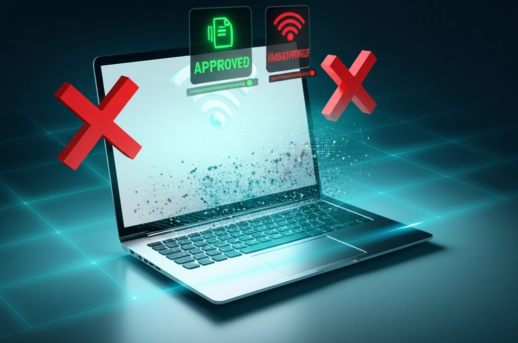 실기 시험장 노트북 점검 이미지