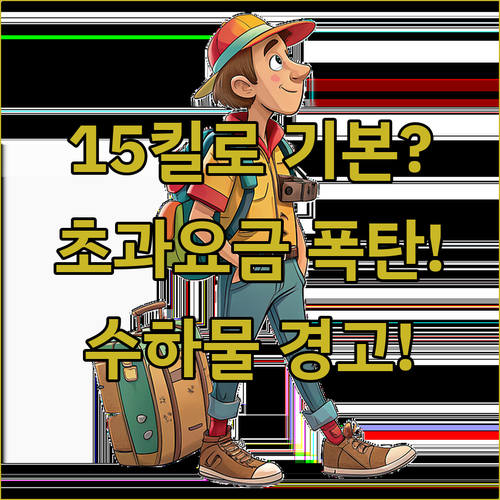 에어로 몽골리아 수하물 정리 | 기본 15kg부터 초과 요금까지