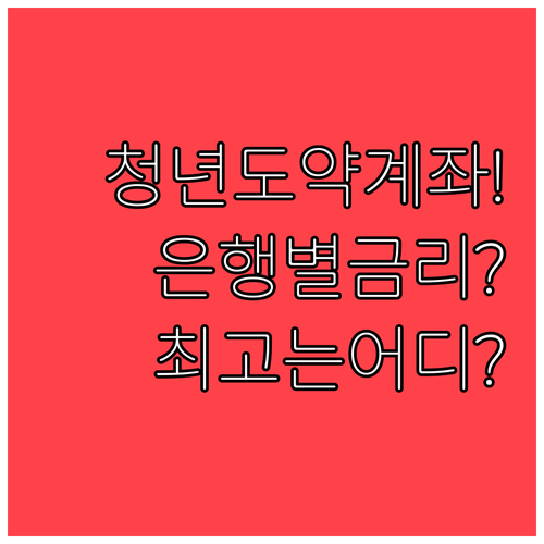 청년도약계좌 2026년 은행별 금리 체계와 선택 기준